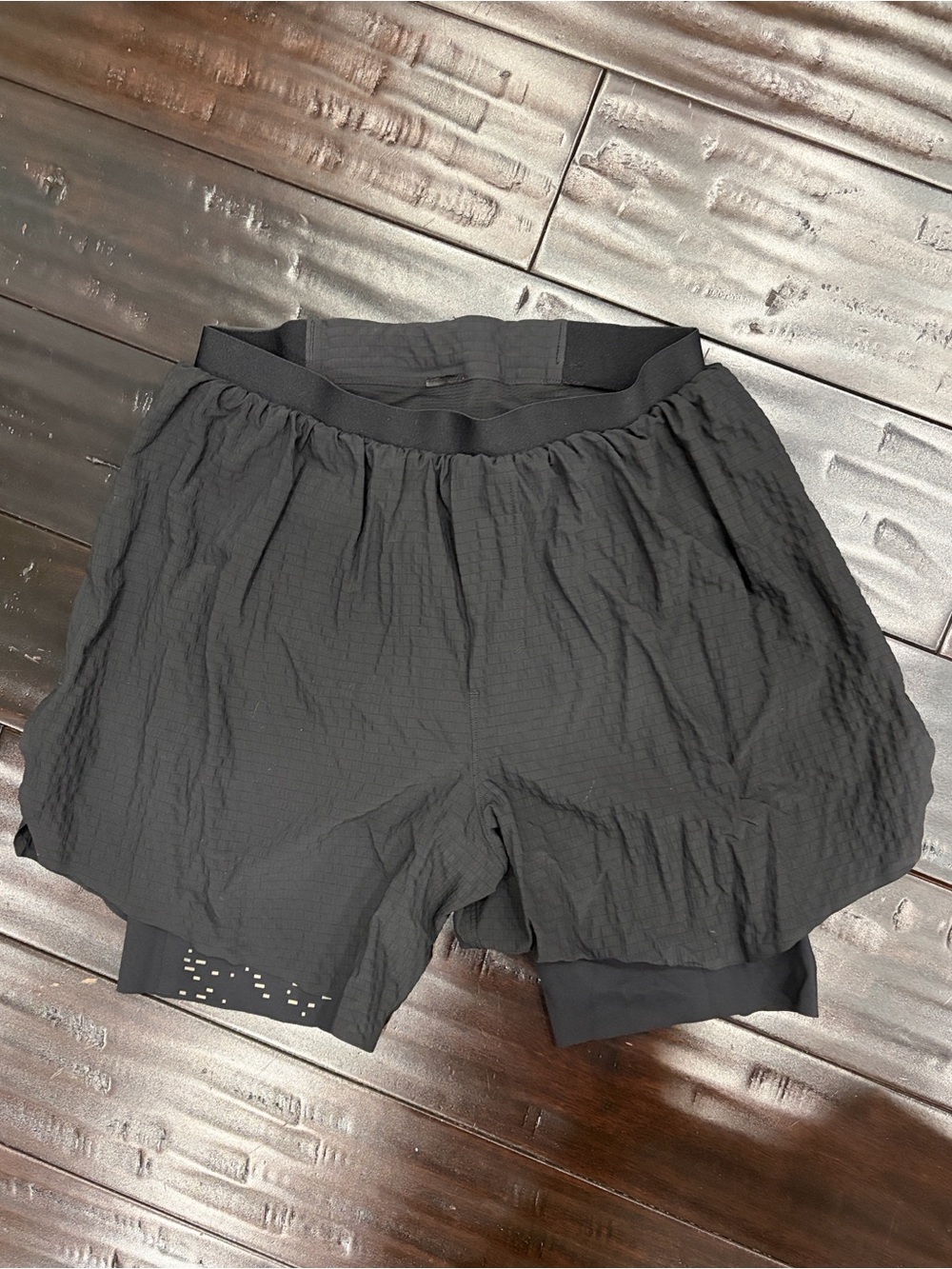 lululemon athletica Black Layered Training Shorts